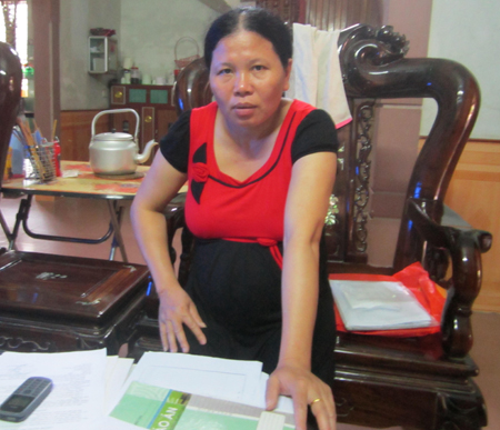 Cô Nguyễn Thị Hoa - nguyên thủ quỹ Trường THCS Văn Thành